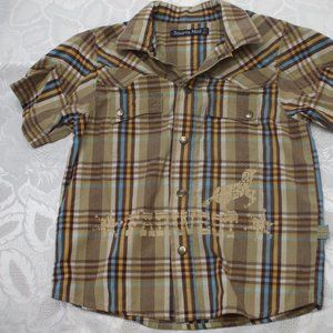 Toddler's brown short sleeve shirt 4 years old